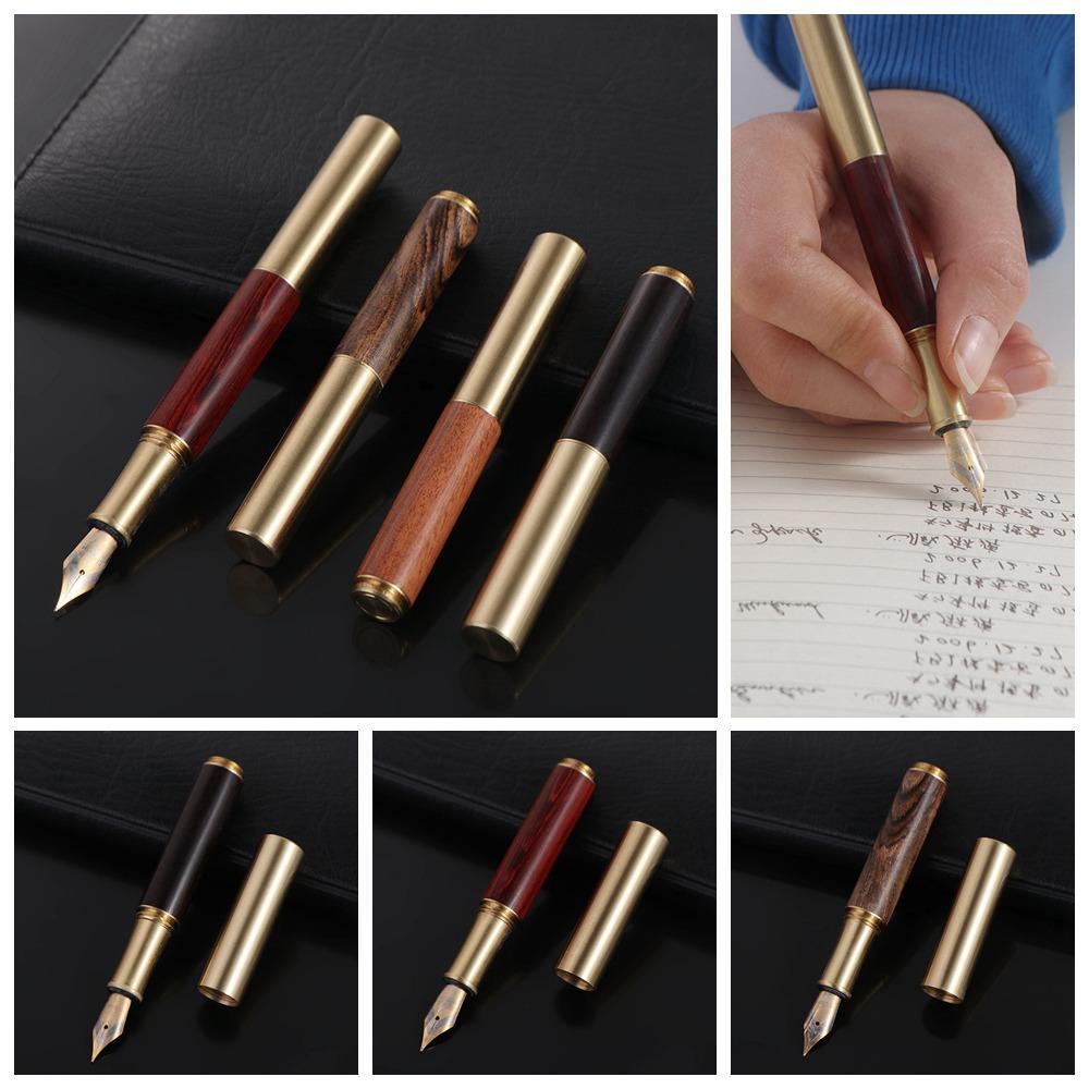 Luxury Durable Calligraphy Fountain Pen Smooth Writing Stainless Steel Business Signature Artist Office Accessory