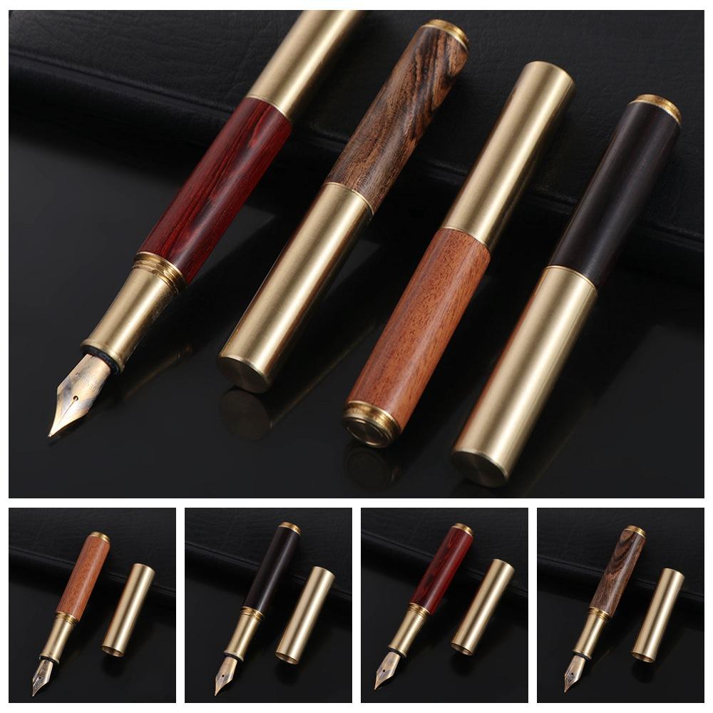 Luxury Durable Calligraphy Fountain Pen Smooth Writing Stainless Steel Business Signature Artist Office Accessory