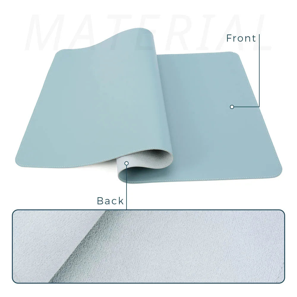Single-side Portable Large Mouse Pad Gamer Waterproof PU Leather Suede Desk Mat Computer Mousepad Keyboard Table Cover for Dota