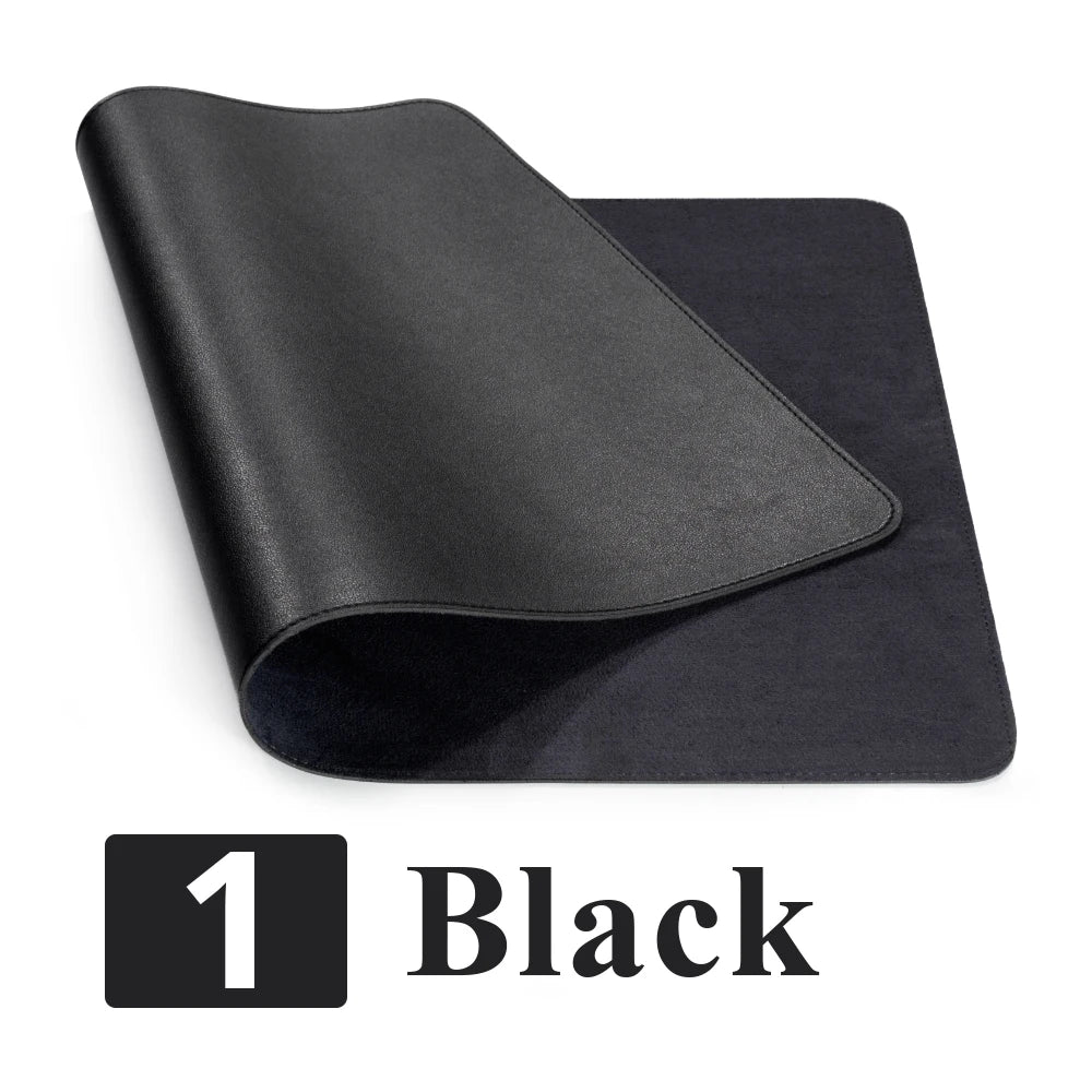 Single-side Portable Large Mouse Pad Gamer Waterproof PU Leather Suede Desk Mat Computer Mousepad Keyboard Table Cover for Dota