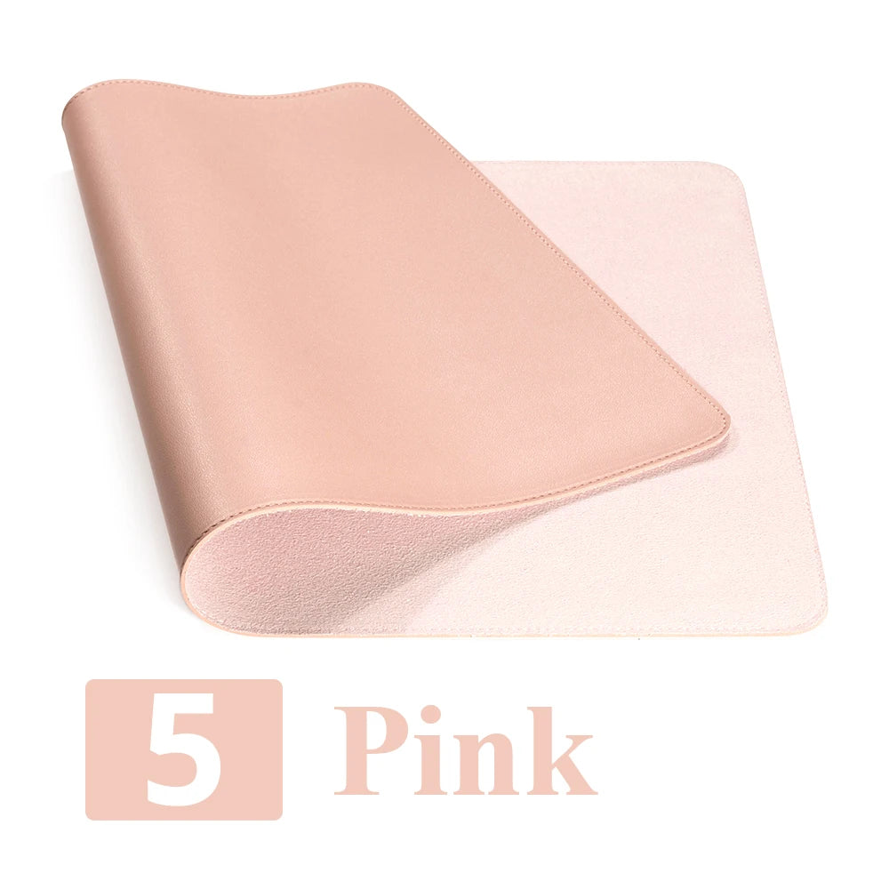 Single-side Portable Large Mouse Pad Gamer Waterproof PU Leather Suede Desk Mat Computer Mousepad Keyboard Table Cover for Dota