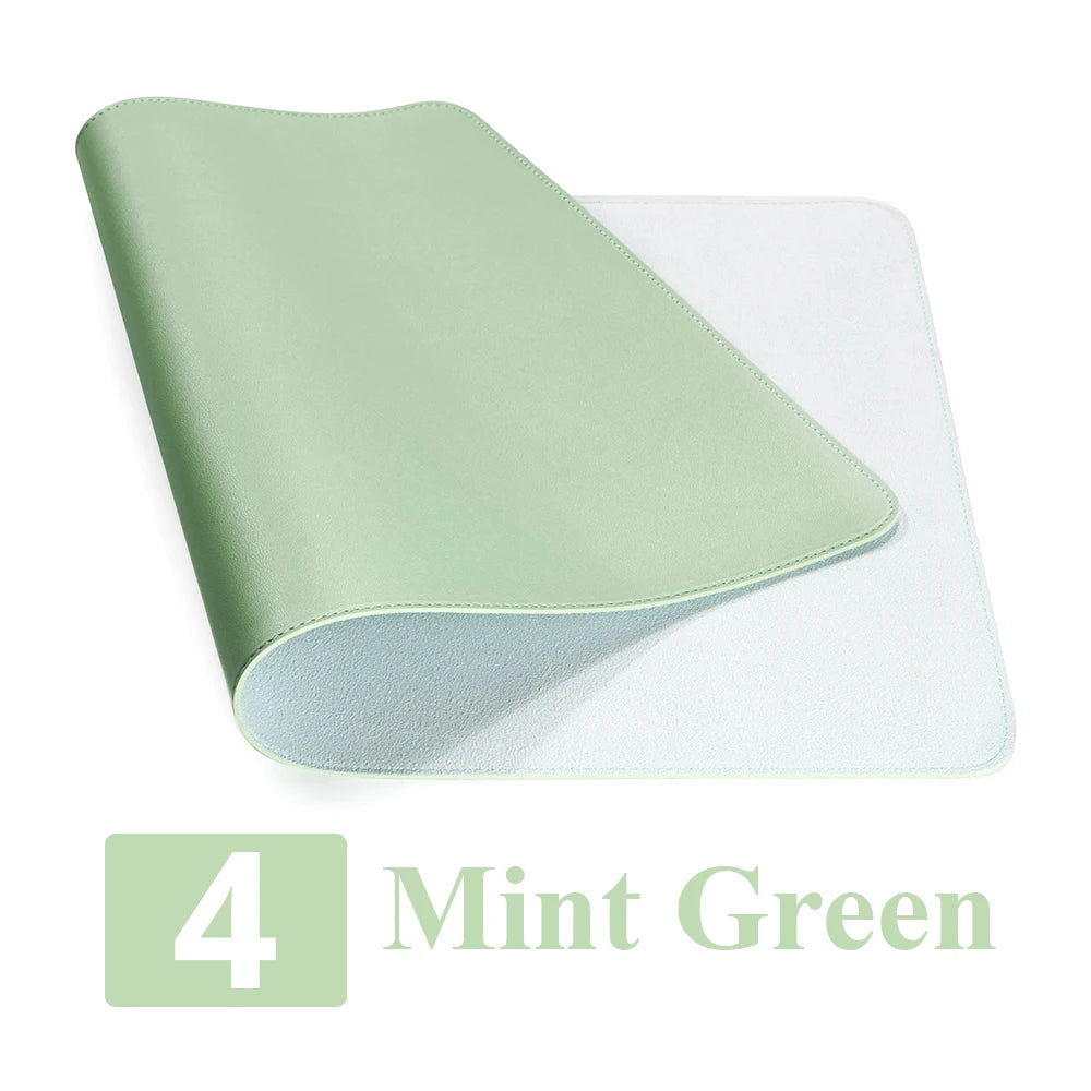 Single-side Portable Large Mouse Pad Gamer Waterproof PU Leather Suede Desk Mat Computer Mousepad Keyboard Table Cover for Dota
