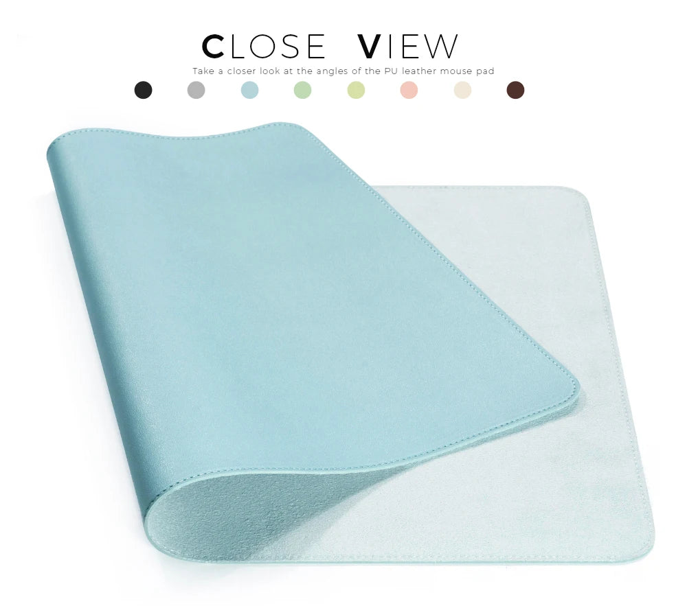 Single-side Portable Large Mouse Pad Gamer Waterproof PU Leather Suede Desk Mat Computer Mousepad Keyboard Table Cover for Dota