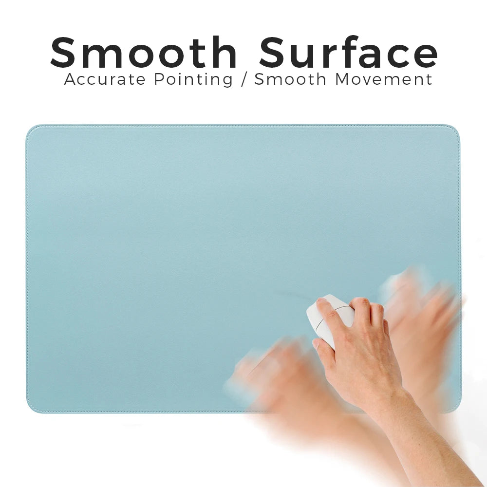 Single-side Portable Large Mouse Pad Gamer Waterproof PU Leather Suede Desk Mat Computer Mousepad Keyboard Table Cover for Dota