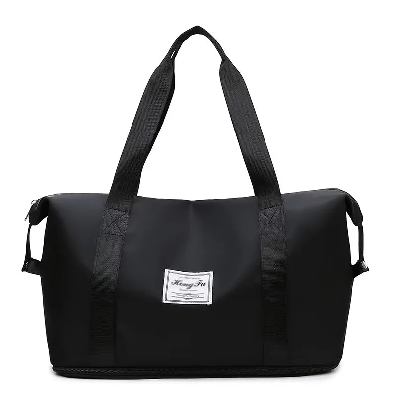 Large Capacity Expandable Hand Carry-On Travel Bag - Durable, multiple compartments, suitable for travel, fitness, yoga,handbag.