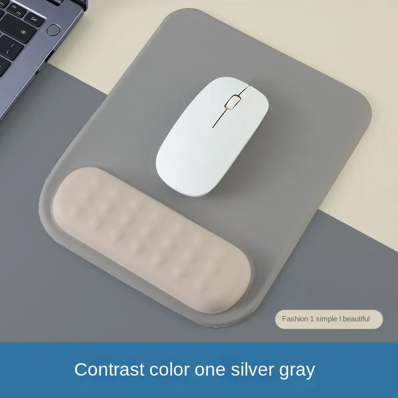 Ergonomic Anti-Slip Silicone Mouse Pad with Memory Foam Wrist Rest for Gaming And Office Use Comfortable Non-Slip Computer Accessory