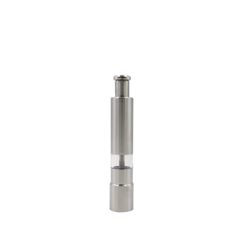 Stainless Steel Thumb Push Spice Grinder Efficient Pepper Salt Mill Eco-Friendly Kitchen Tool for Spices