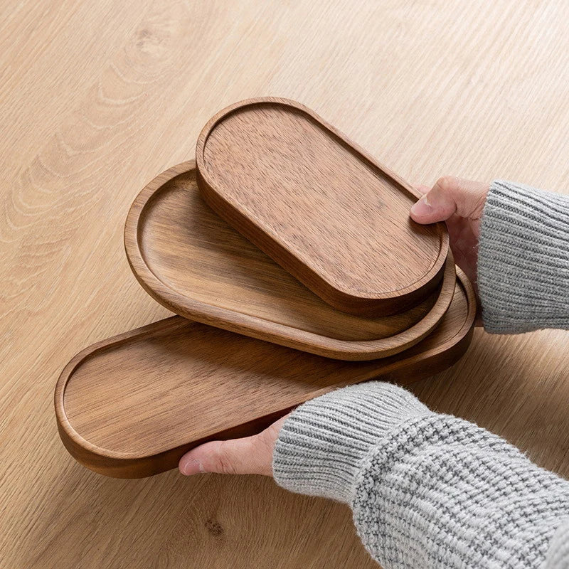 Zen Living: A Minimalist Wooden Serving Platter