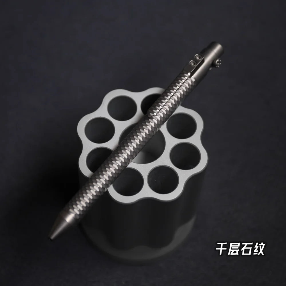 EDC Titanium Alloy Pen Multi-functional Portable Outdoor Writing Tool Pocket Size for Collection