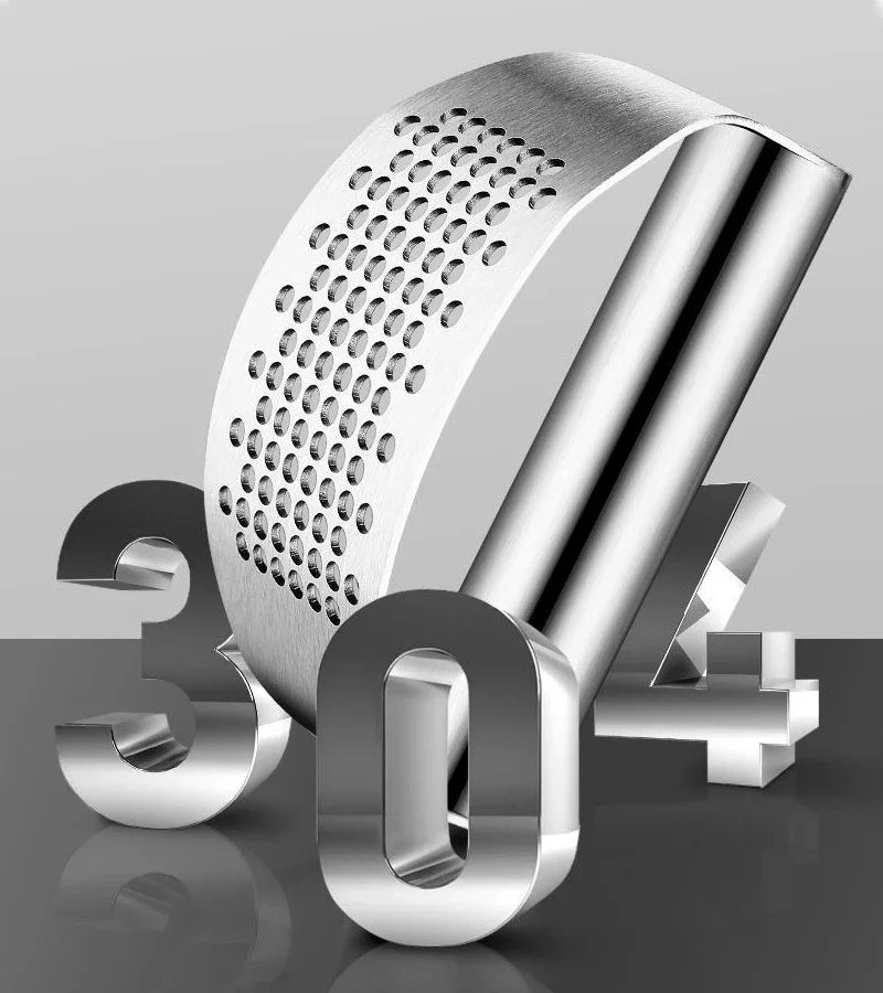 Upgraded Stainless Steel Manual Garlic Press Squeezer Eco-Friendly Kitchen Tool for Ginger Rocker Crusher Mince Cutting