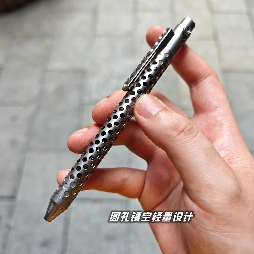 EDC Titanium Alloy Pen Multi-functional Portable Outdoor Writing Tool Pocket Size for Collection