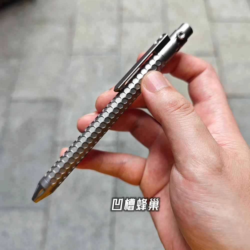 EDC Titanium Alloy Pen Multi-functional Portable Outdoor Writing Tool Pocket Size for Collection