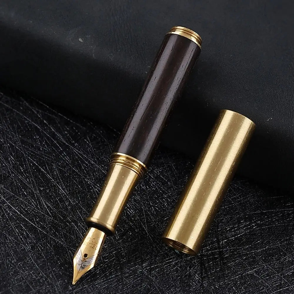 Luxury Durable Calligraphy Fountain Pen Smooth Writing Stainless Steel Business Signature Artist Office Accessory