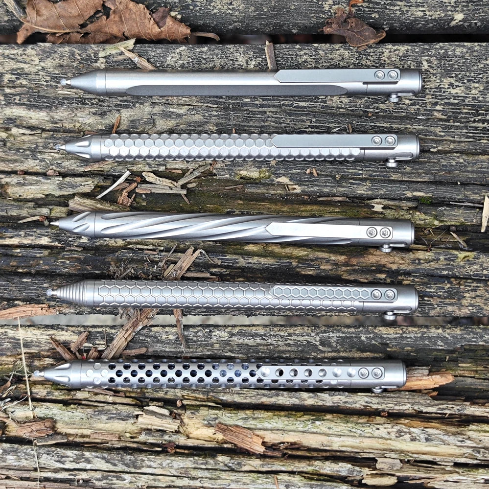 EDC Titanium Alloy Pen Multi-functional Portable Outdoor Writing Tool Pocket Size for Collection