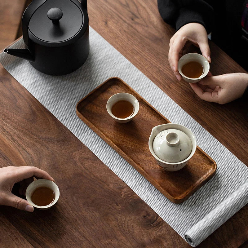 Zen Living: A Minimalist Wooden Serving Platter