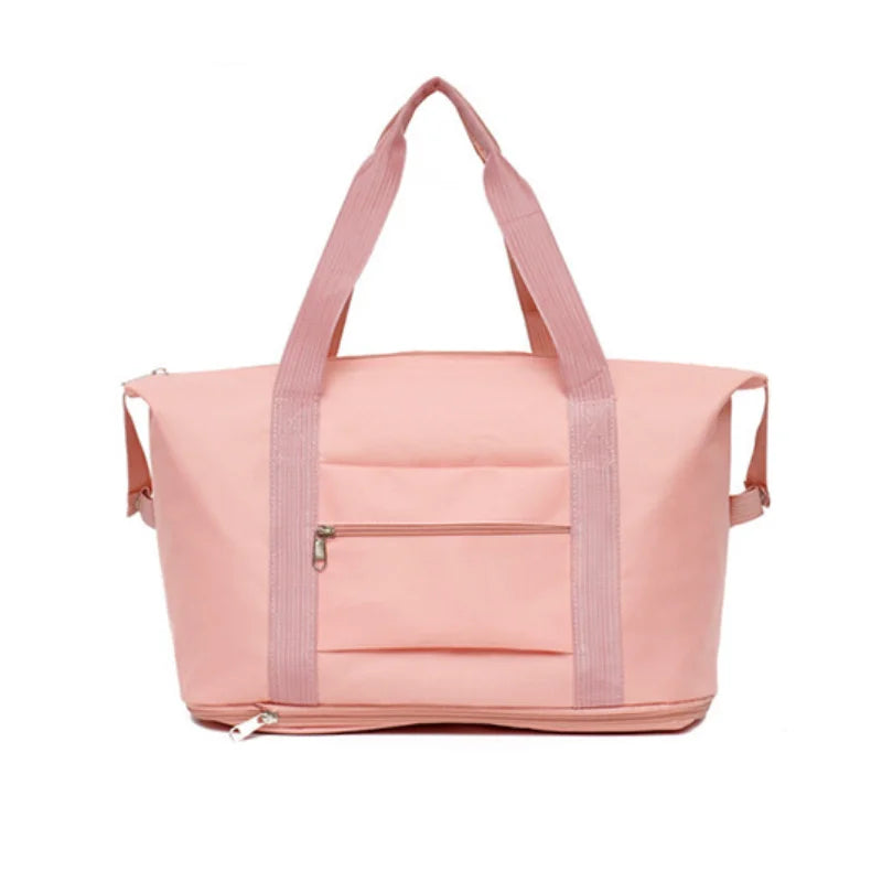Large Capacity Expandable Hand Carry-On Travel Bag - Durable, multiple compartments, suitable for travel, fitness, yoga,handbag.