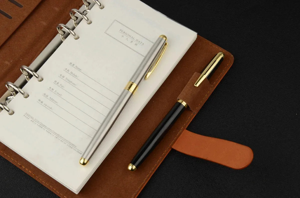 High Quality Stainless Steel Ballpoint Pen Refillable Business Signature Gel Pen for Office And Study Metal Stationery