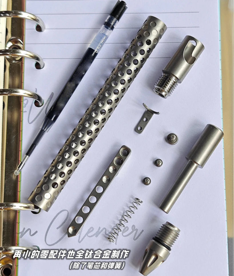 EDC Titanium Alloy Pen Multi-functional Portable Outdoor Writing Tool Pocket Size for Collection