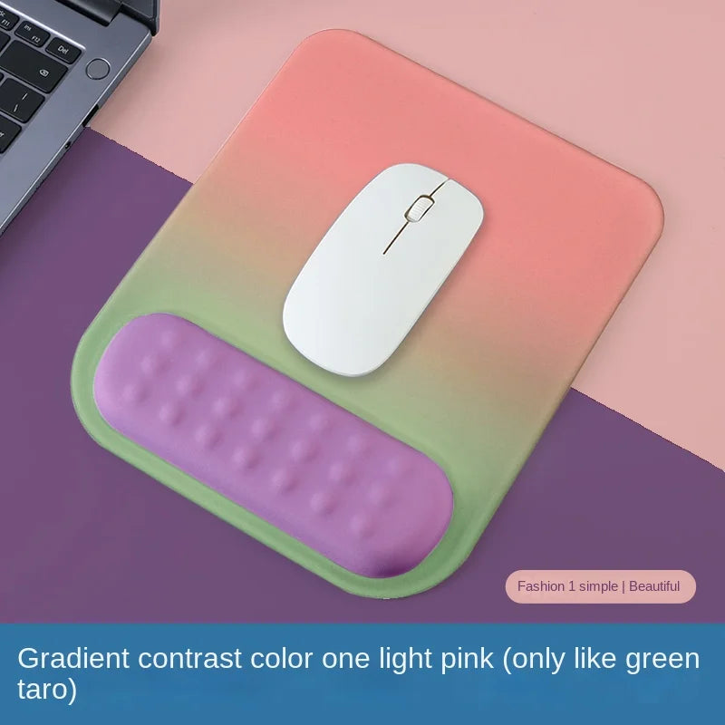 Ergonomic Anti-Slip Silicone Mouse Pad with Memory Foam Wrist Rest for Gaming And Office Use Comfortable Non-Slip Computer Accessory