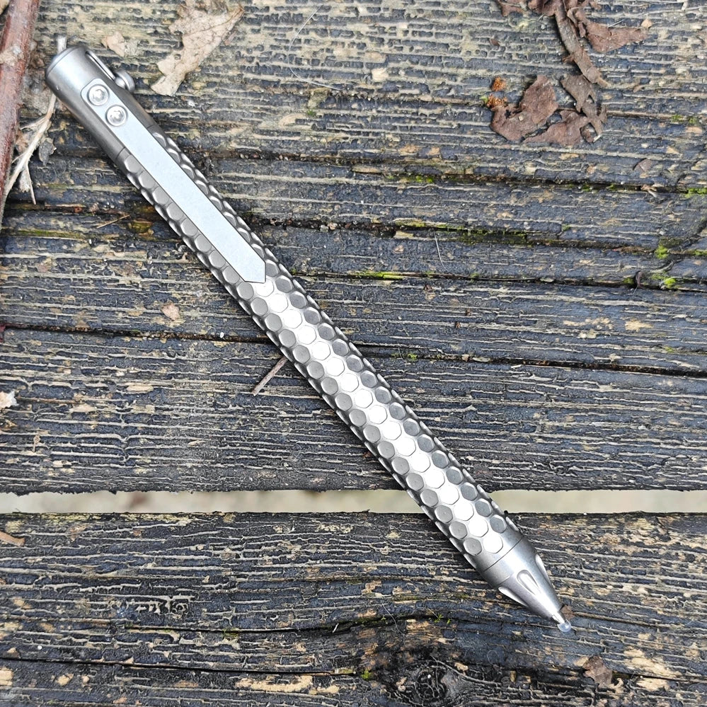 EDC Titanium Alloy Pen Multi-functional Portable Outdoor Writing Tool Pocket Size for Collection