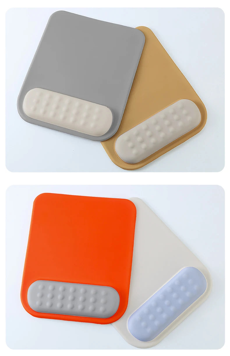 Ergonomic Anti-Slip Silicone Mouse Pad with Memory Foam Wrist Rest for Gaming And Office Use Comfortable Non-Slip Computer Accessory