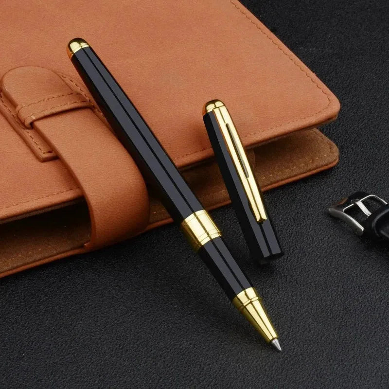 High Quality Stainless Steel Ballpoint Pen Refillable Business Signature Gel Pen for Office And Study Metal Stationery