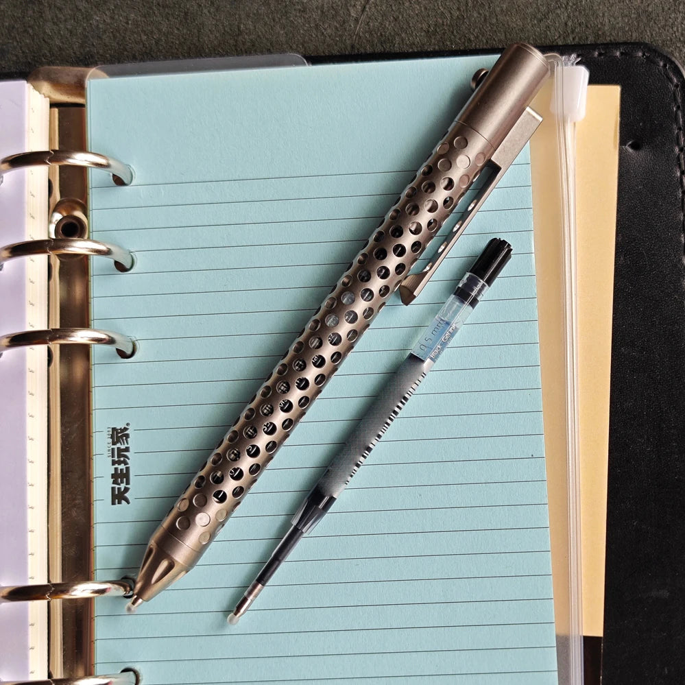 EDC Titanium Alloy Pen Multi-functional Portable Outdoor Writing Tool Pocket Size for Collection