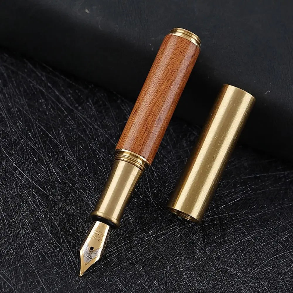 Luxury Durable Calligraphy Fountain Pen Smooth Writing Stainless Steel Business Signature Artist Office Accessory