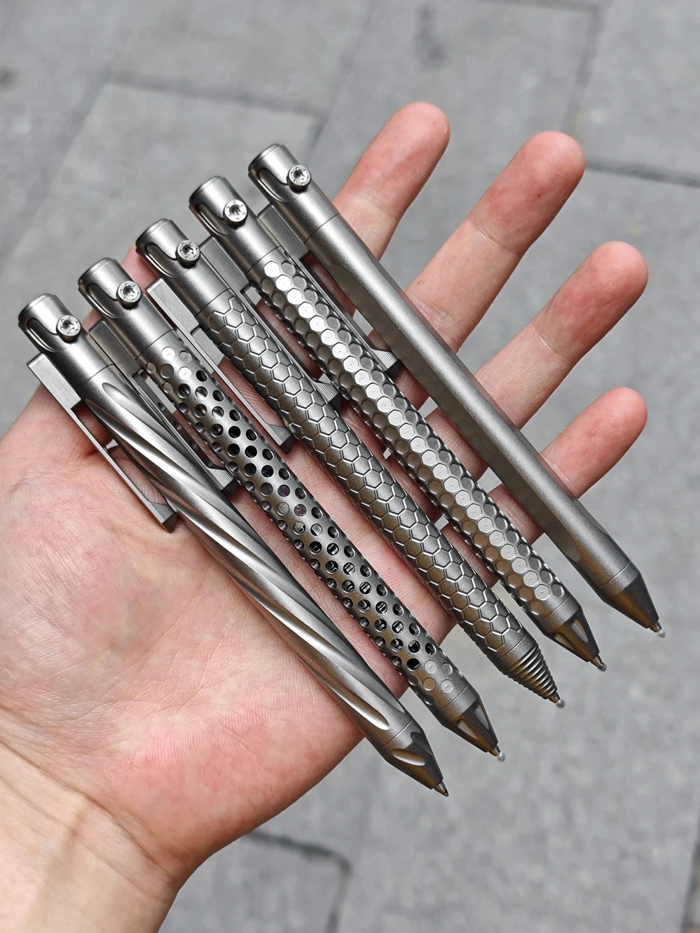 EDC Titanium Alloy Pen Multi-functional Portable Outdoor Writing Tool Pocket Size for Collection