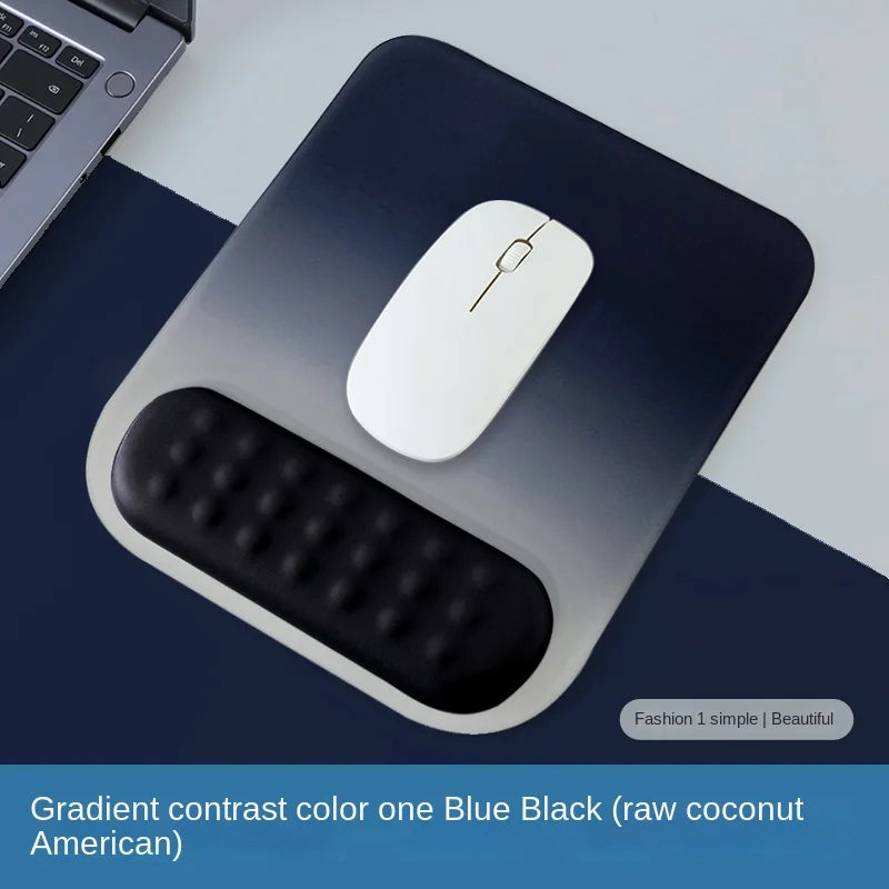 Ergonomic Anti-Slip Silicone Mouse Pad with Memory Foam Wrist Rest for Gaming And Office Use Comfortable Non-Slip Computer Accessory