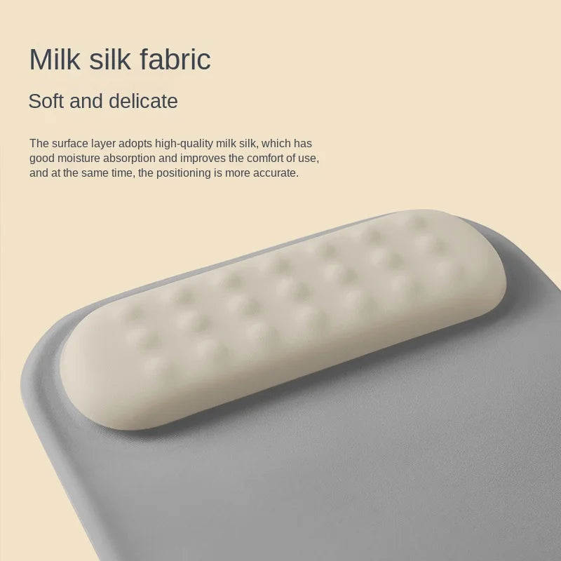 Ergonomic Anti-Slip Silicone Mouse Pad with Memory Foam Wrist Rest for Gaming And Office Use Comfortable Non-Slip Computer Accessory