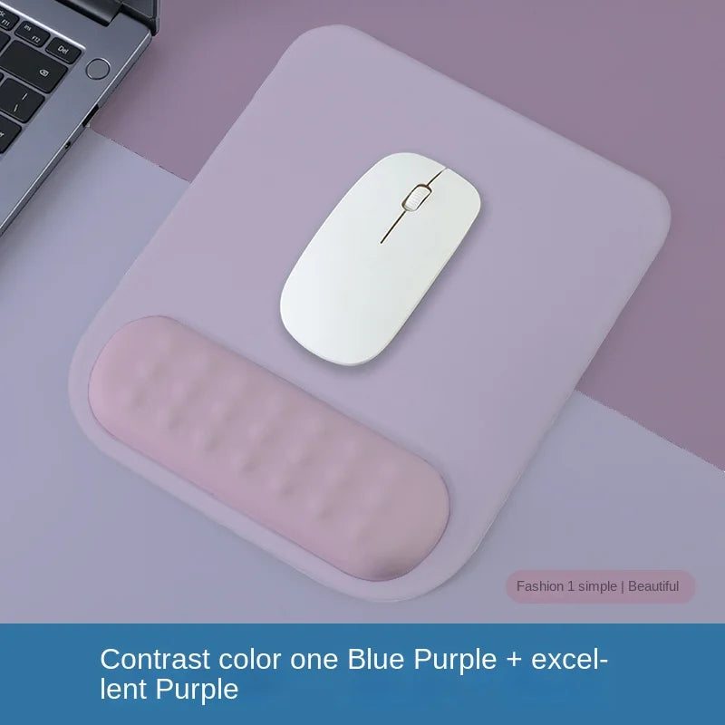 Ergonomic Anti-Slip Silicone Mouse Pad with Memory Foam Wrist Rest for Gaming And Office Use Comfortable Non-Slip Computer Accessory