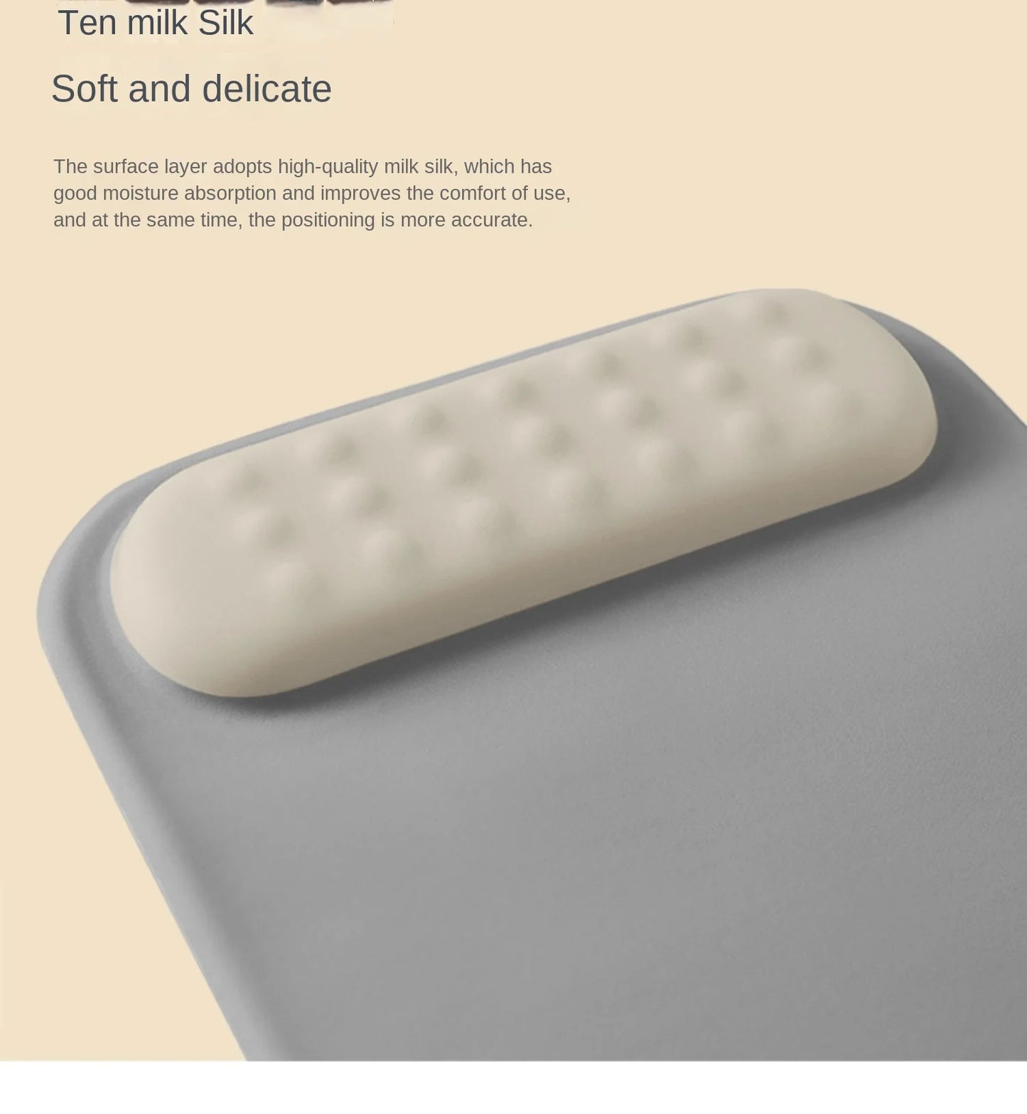 Ergonomic Anti-Slip Silicone Mouse Pad with Memory Foam Wrist Rest for Gaming And Office Use Comfortable Non-Slip Computer Accessory