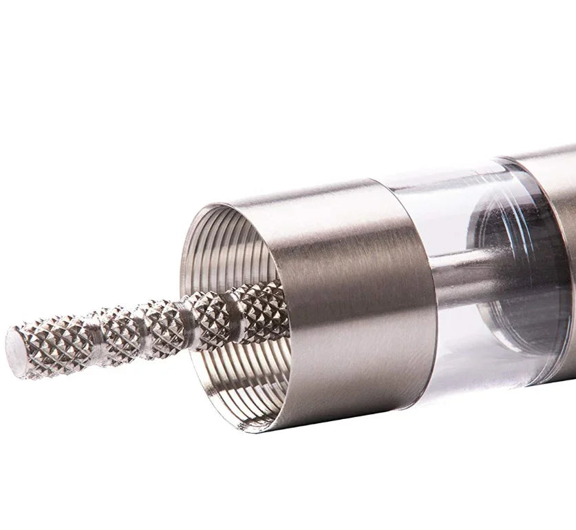 Stainless Steel Thumb Push Spice Grinder Efficient Pepper Salt Mill Eco-Friendly Kitchen Tool for Spices