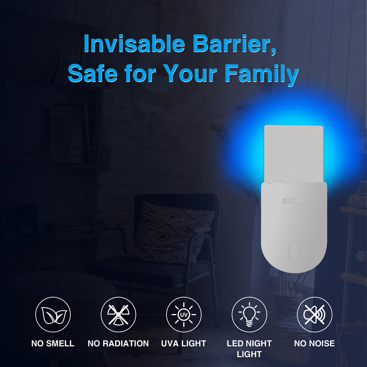 Dual-Function Mosquito Lamp: Silent Trap & Adjustable Nightlight
