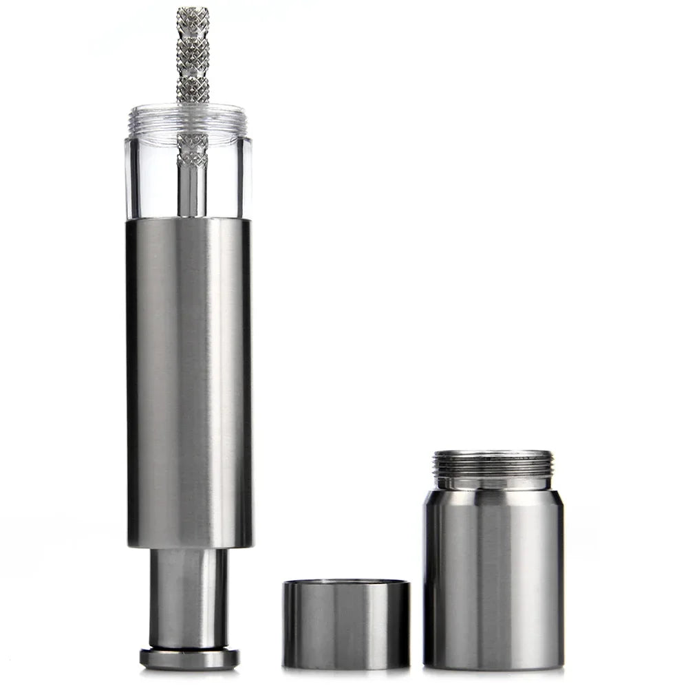 Stainless Steel Thumb Push Spice Grinder Efficient Pepper Salt Mill Eco-Friendly Kitchen Tool for Spices