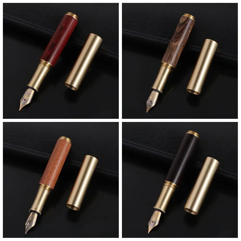 Luxury Durable Calligraphy Fountain Pen Smooth Writing Stainless Steel Business Signature Artist Office Accessory