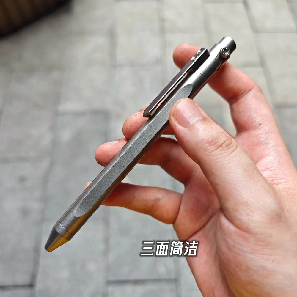 EDC Titanium Alloy Pen Multi-functional Portable Outdoor Writing Tool Pocket Size for Collection