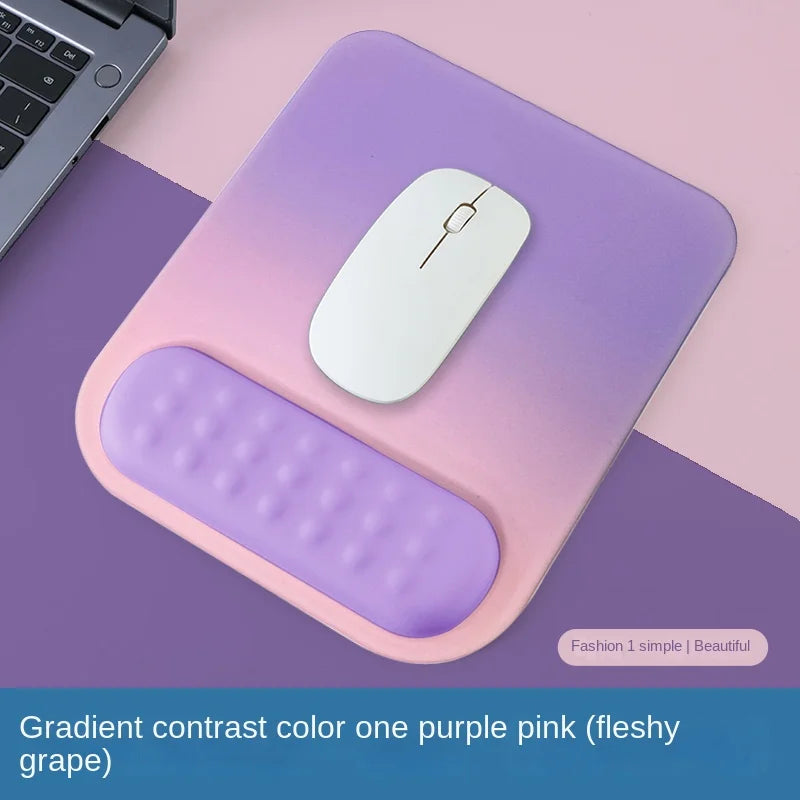 Ergonomic Anti-Slip Silicone Mouse Pad with Memory Foam Wrist Rest for Gaming And Office Use Comfortable Non-Slip Computer Accessory