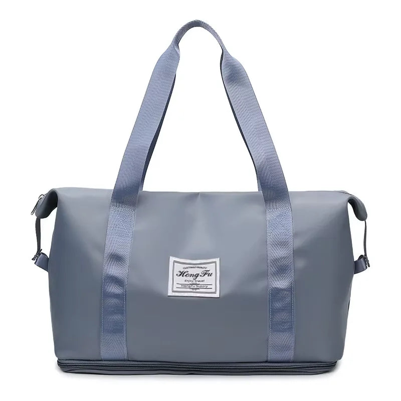 Large Capacity Expandable Hand Carry-On Travel Bag - Durable, multiple compartments, suitable for travel, fitness, yoga,handbag.