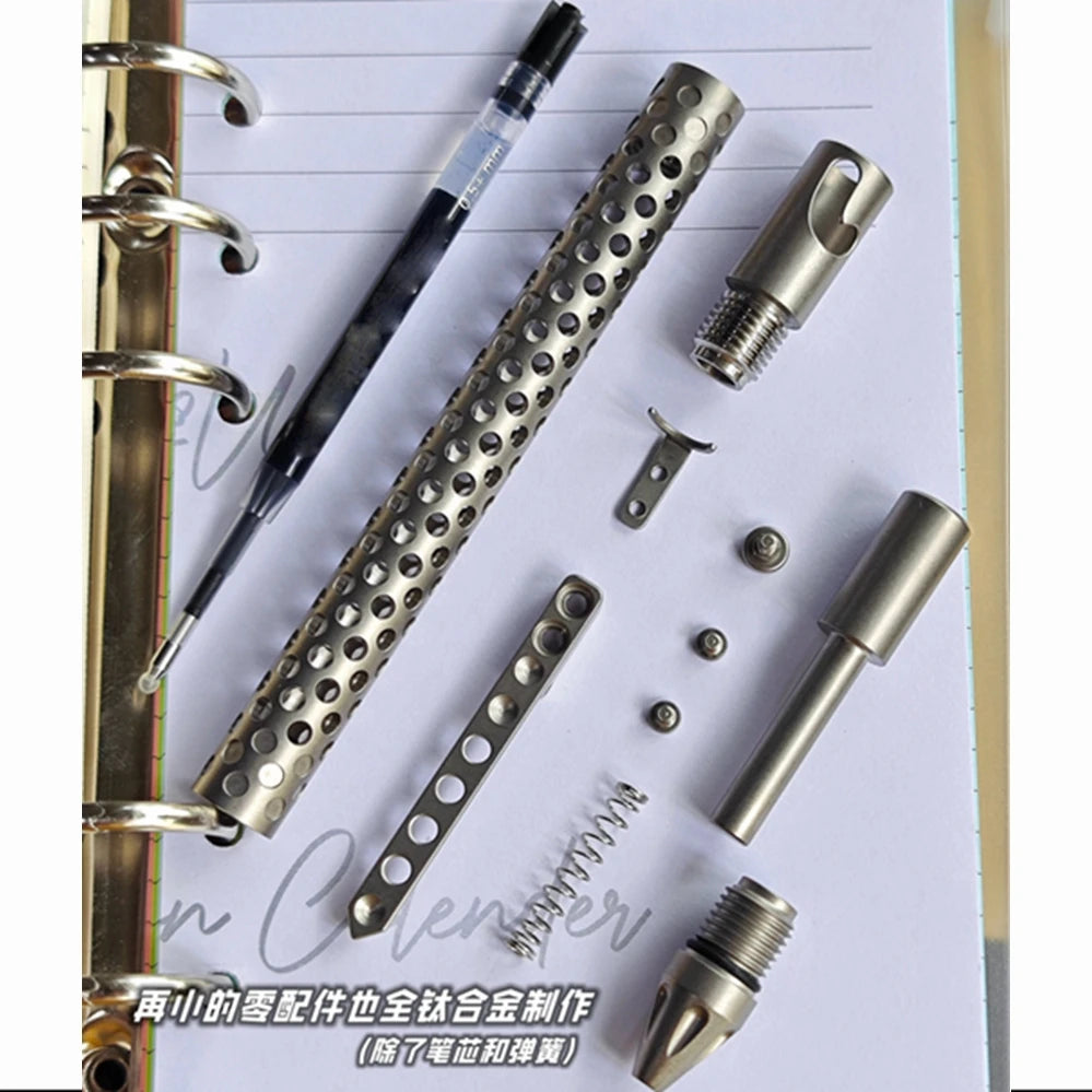 EDC Titanium Alloy Pen Multi-functional Portable Outdoor Writing Tool Pocket Size for Collection