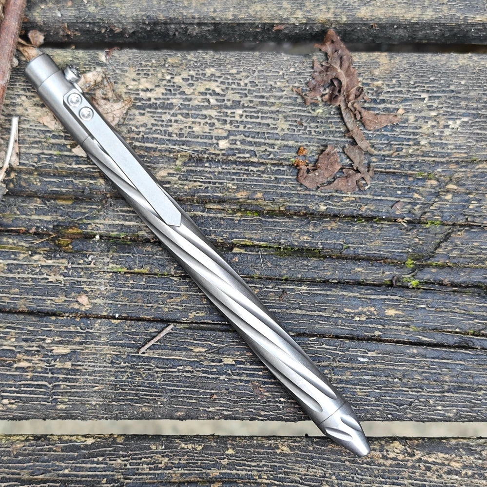 EDC Titanium Alloy Pen Multi-functional Portable Outdoor Writing Tool Pocket Size for Collection