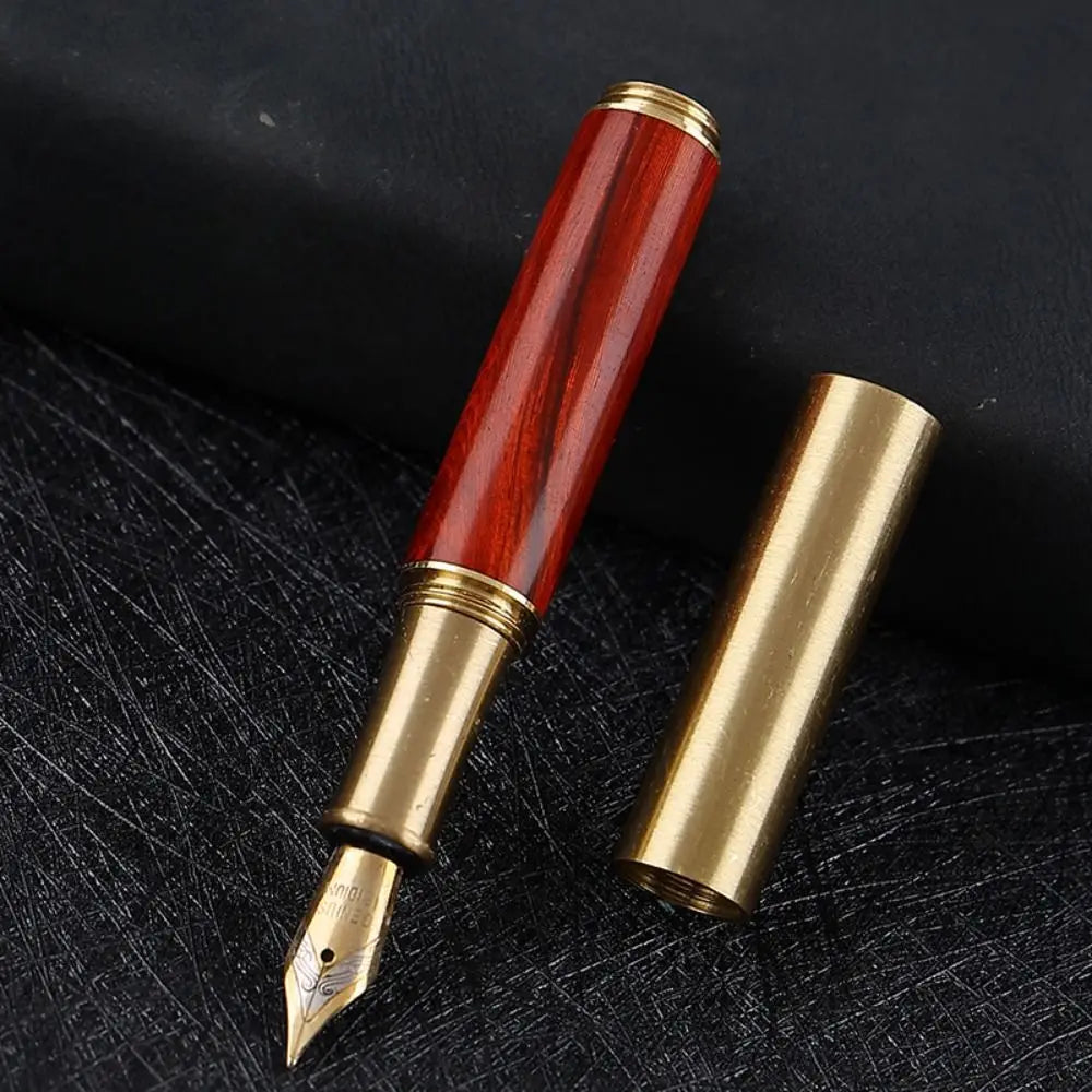 Luxury Durable Calligraphy Fountain Pen Smooth Writing Stainless Steel Business Signature Artist Office Accessory
