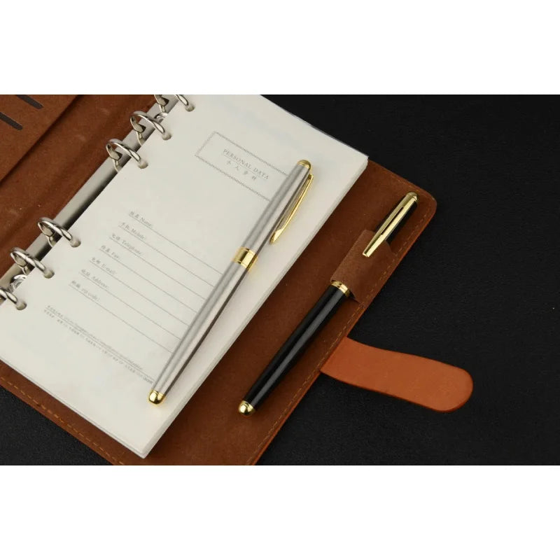 High Quality Stainless Steel Ballpoint Pen Refillable Business Signature Gel Pen for Office And Study Metal Stationery