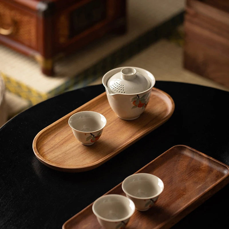 Zen Living: A Minimalist Wooden Serving Platter