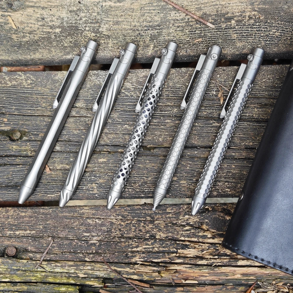 EDC Titanium Alloy Pen Multi-functional Portable Outdoor Writing Tool Pocket Size for Collection