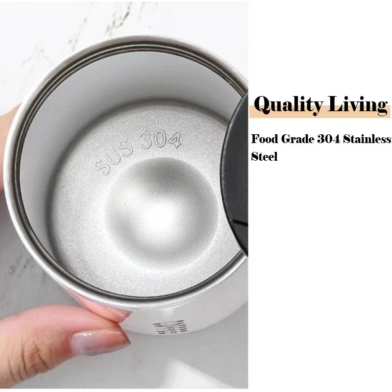 400ml Stainless Steel Thermal Coffee Mug 304 Leak Proof Portable Travel Thermos Water Bottle Eco-Friendly Christmas Gift for Women