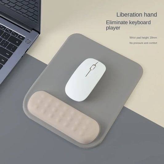 Ergonomic Anti-Slip Silicone Mouse Pad with Memory Foam Wrist Rest for Gaming And Office Use Comfortable Non-Slip Computer Accessory