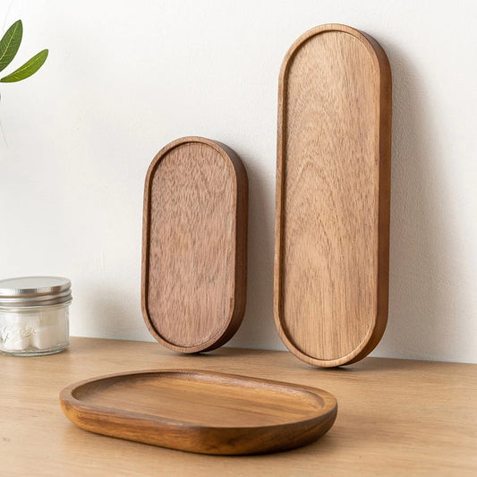 Zen Living: A Minimalist Wooden Serving Platter