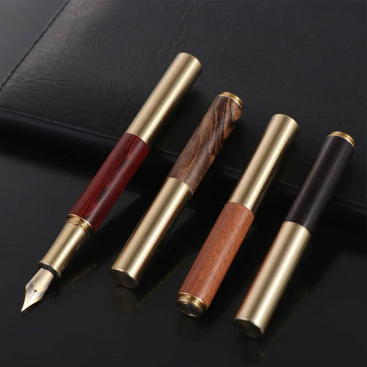 Luxury Durable Calligraphy Fountain Pen Smooth Writing Stainless Steel Business Signature Artist Office Accessory